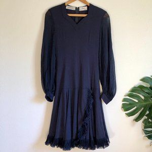 Vintage Averardo Bessi Italian Designer 60s Silk Dress